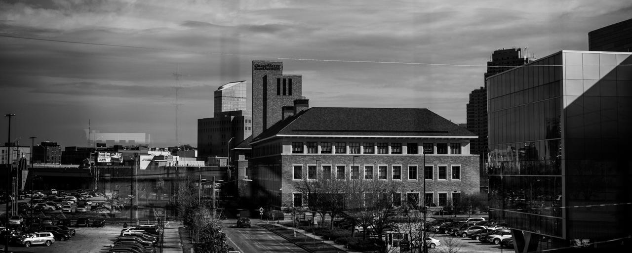 pew campus B&W